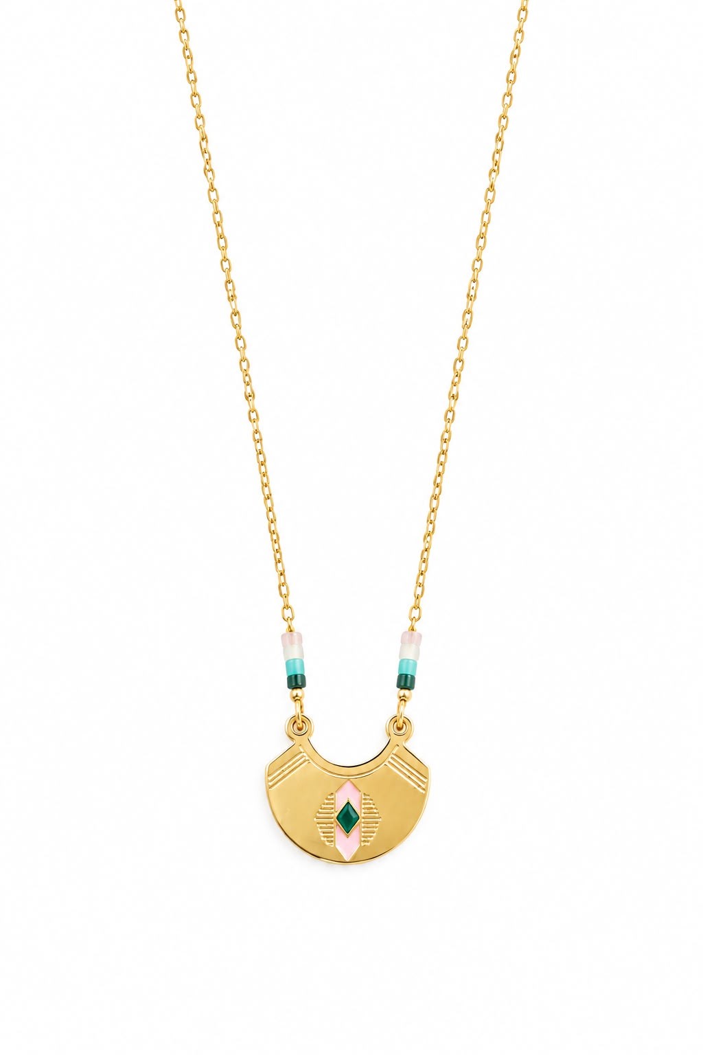 Colgante Escudo Esmeralda – LouLou