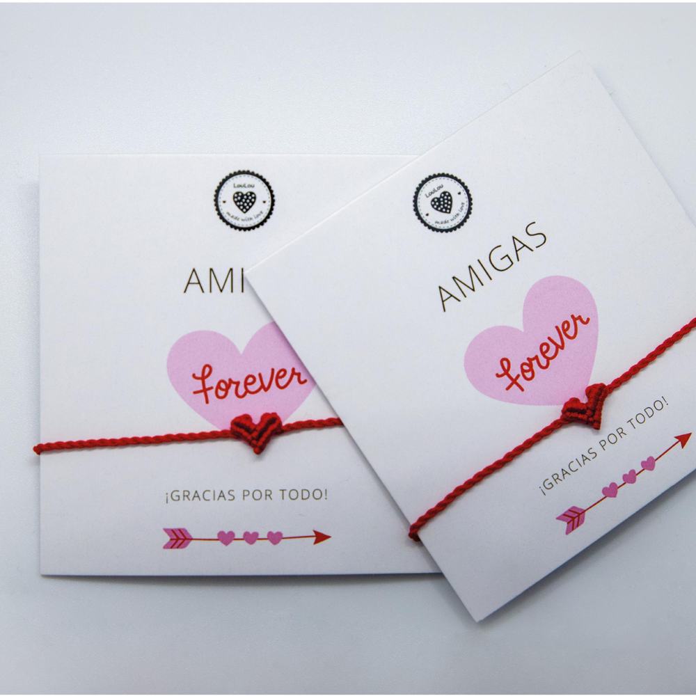 Pulsera Amigas Forever · Corazón – LouLou