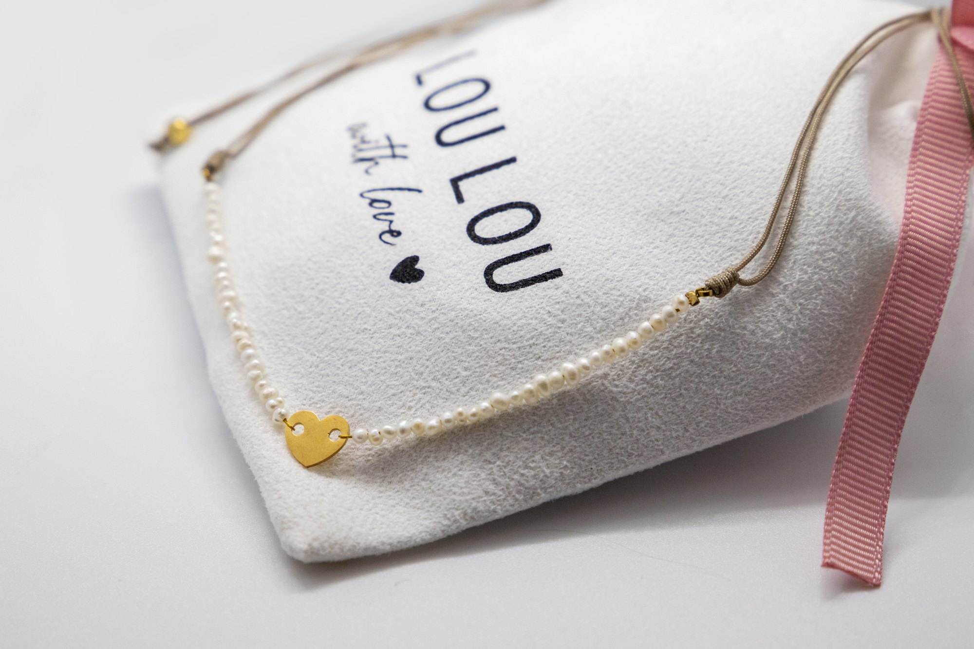 Collar Corazón y Perlitas – LouLou