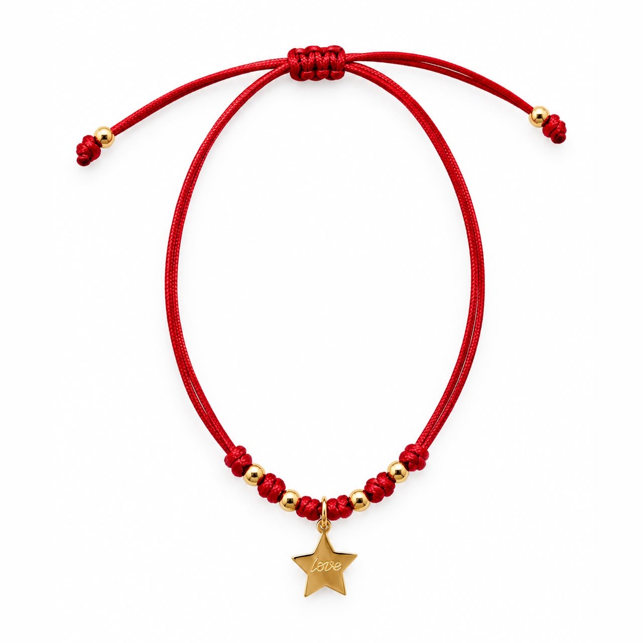 Pulsera Estrella Love rojo – LouLou