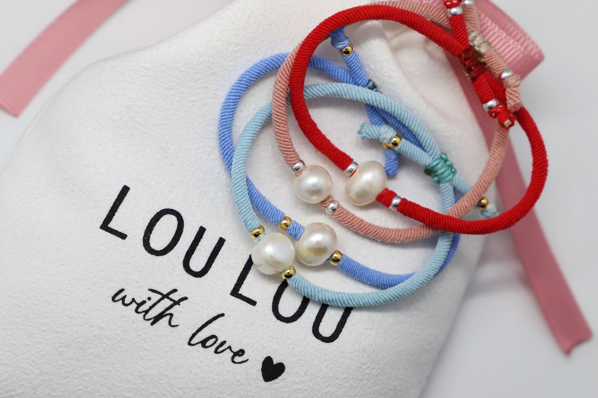 Pulsera Perla y Cordón – LouLou