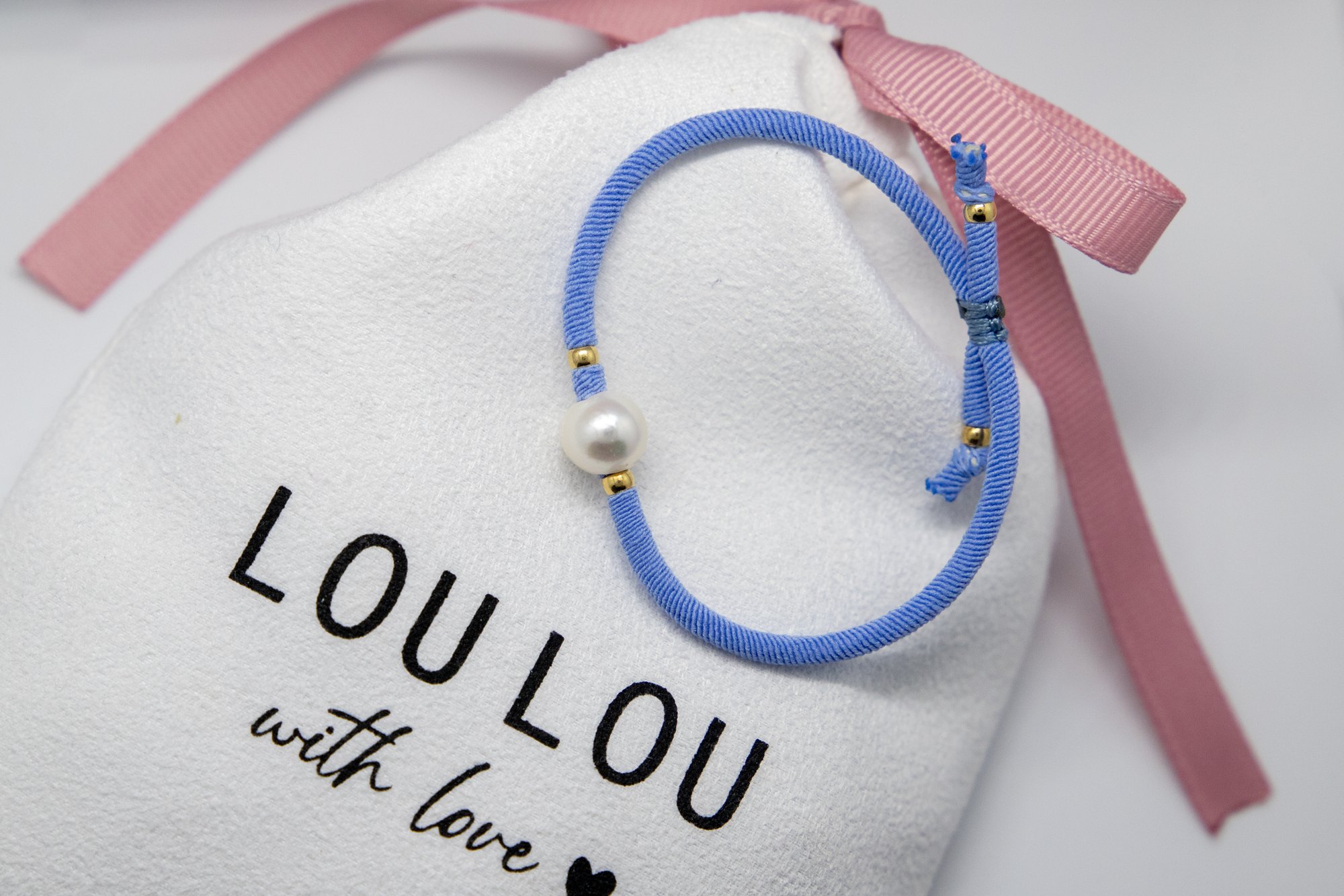 Pulsera Perla y Cordón – LouLou