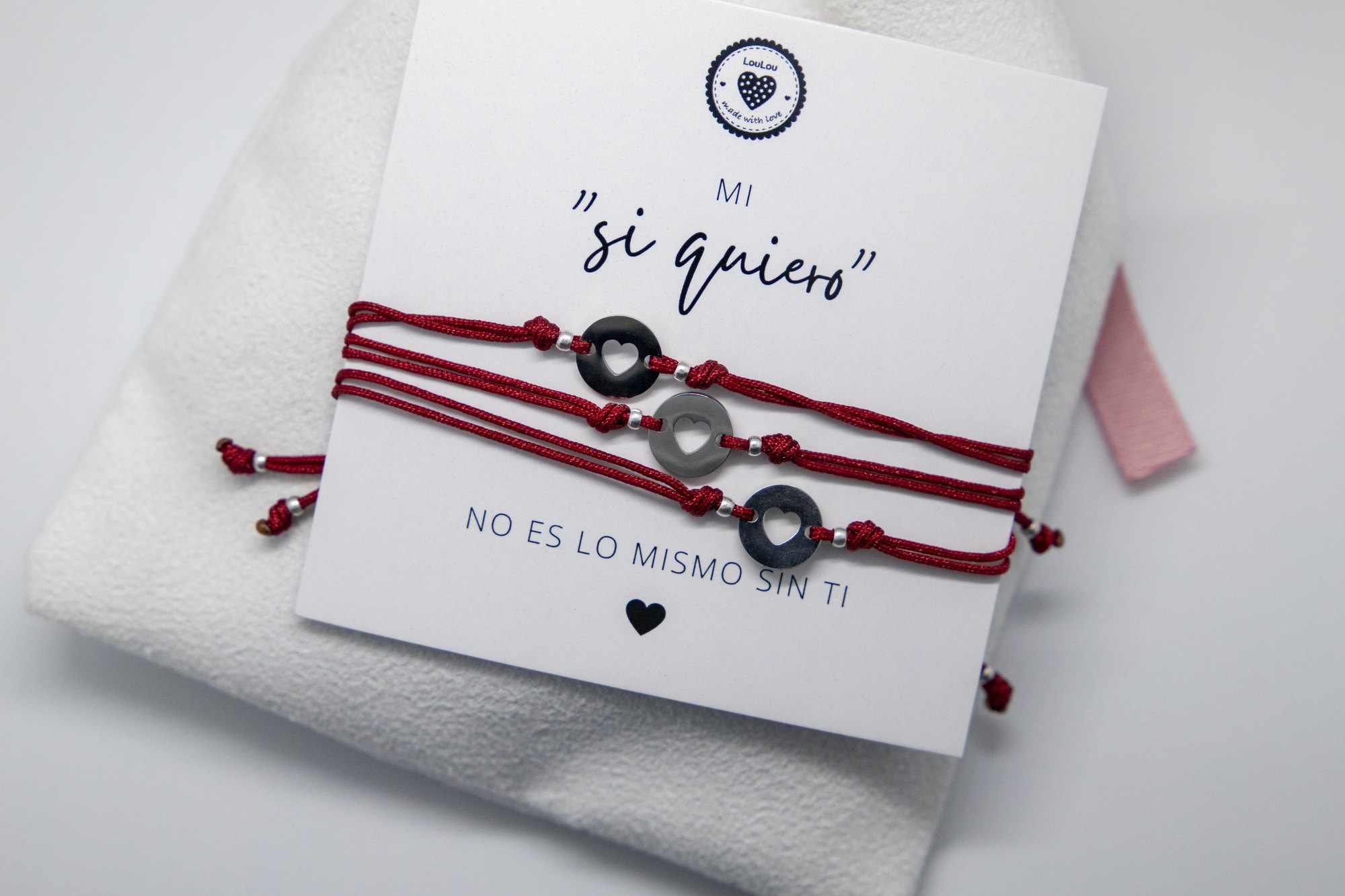Pulsera Mi “sí quiero” · Corazón – LouLou