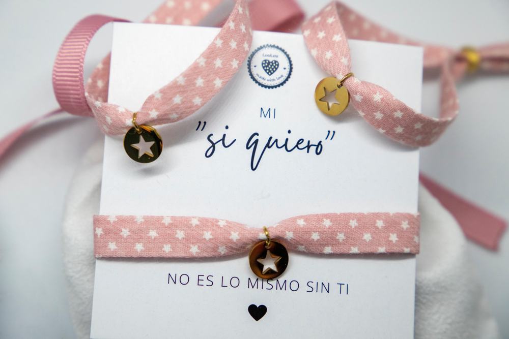 Pulsera Mi “sí quiero” · Estrellas – LouLou